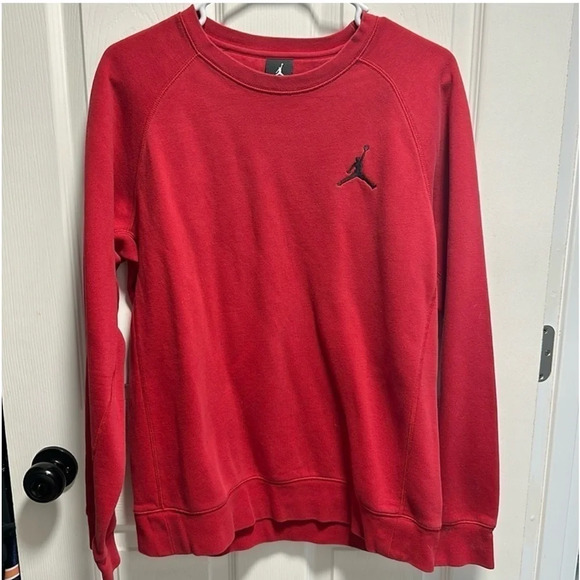 JORDAN red crewneck pullover - Picture 2 of 6